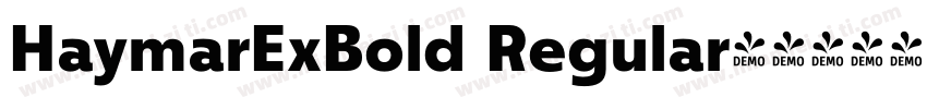 HaymarExBold Regular字体转换